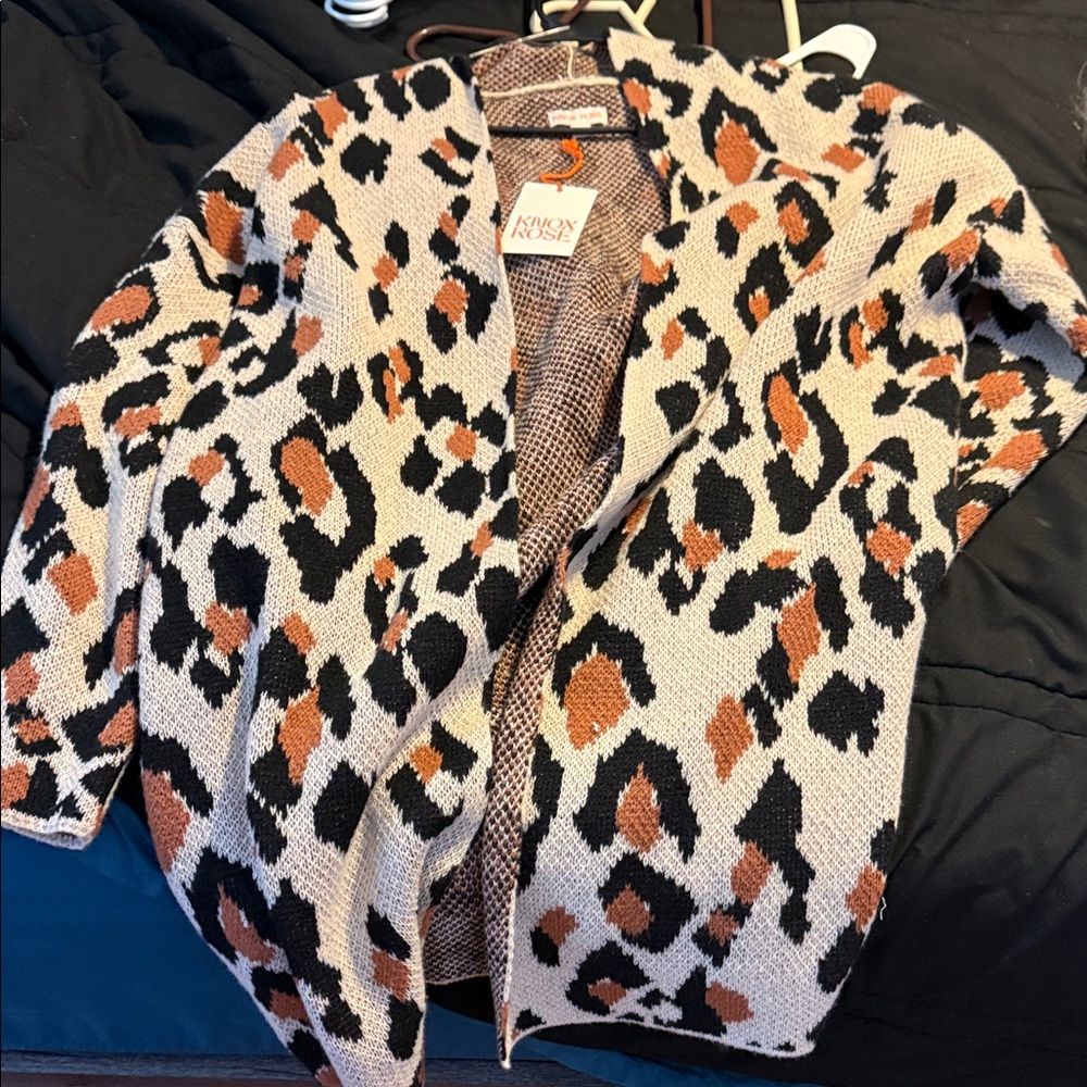 Knox Rose Leopard Print Jacket - Black, Brown, Cream